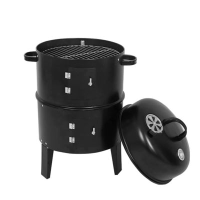 Outdoor Barrel Charcoal BBQ Grill Suitable for 6-8 People 0.8MM Material Thickness