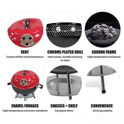 GS Certified Portable Smokeless Charcoal Grill for Outdoor Camping Small Barbecue