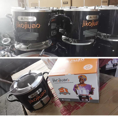 Jikojiuao Africa Nigeria Windproof 3.5 KG Small Charcoal Cooking Stove Stainless Steel