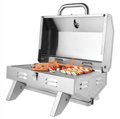 Portable Outdoor Gas Grill for Pizza BBQ Stainless Steel Countertops and Lightweight