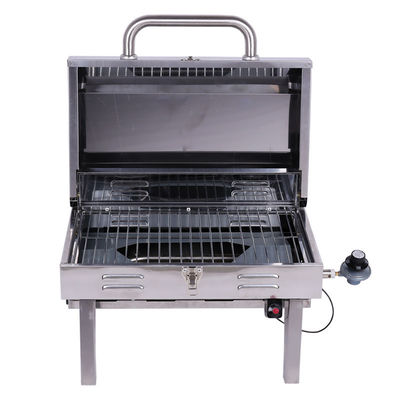 Portable Outdoor Gas Grill for Pizza BBQ Stainless Steel Countertops and Lightweight
