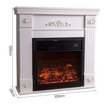 Metal 3D White Simulation Electronic Fireplace for Family Directly from 110V / 220V