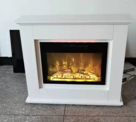Metal 3D White Simulation Electronic Fireplace for Family Directly from 110V / 220V