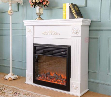 Metal 3D White Simulation Electronic Fireplace for Family Directly from 110V / 220V