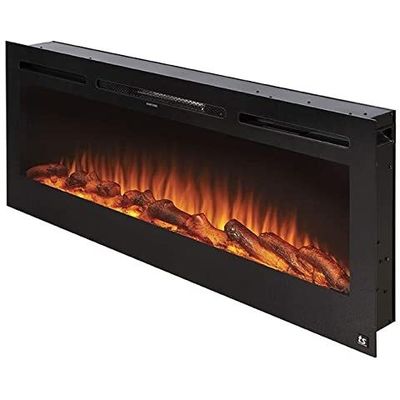 Wall Mount Nine Colors Kamin Electric Fireplaces Stoves with Metal and Tempered Glass