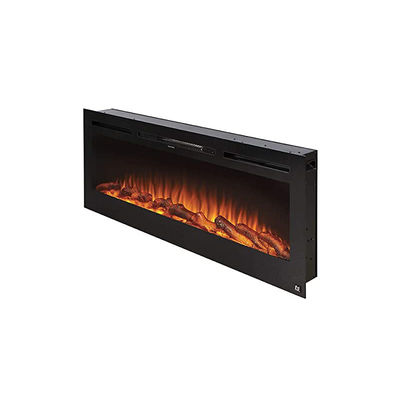 Wall Mounted LED Electric Fireplace Heaters TV Stand with Self-Check Timing Child Lock Function