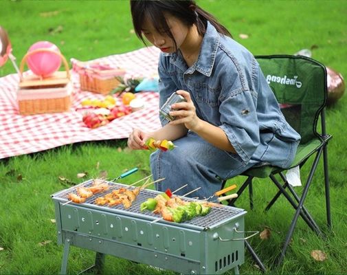 Charcoal Grill Set for Business Gifts Yakitori Kebab Steel Stainless Portable BBQ Stand