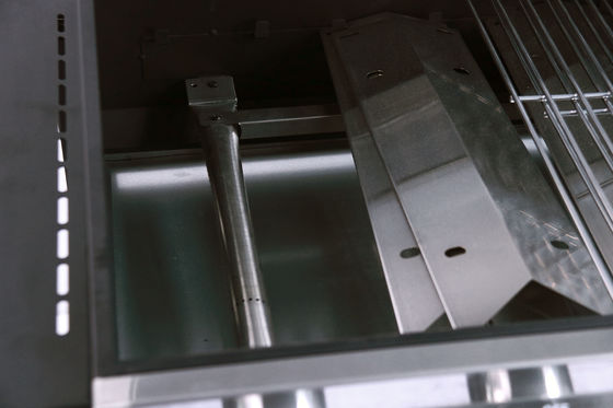 Outdoor Cooking Butane Gas BBQ Grill with 4 1 Burners and Stainless Steel Construction