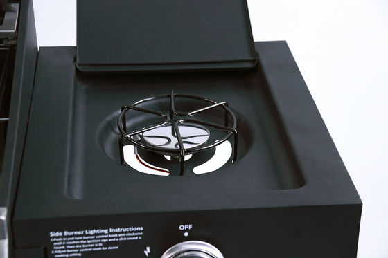 Outdoor Cooking Butane Gas BBQ Grill with 4 1 Burners and Stainless Steel Construction