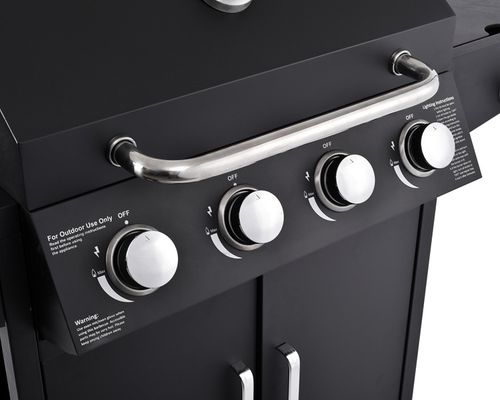 Easily Assembled 4 1 Burners Gas Grills Powder Coated Camping Bbq Grill Machine Design