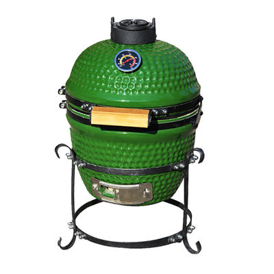 13 Inch Table Top Kamado Charcoal Ceramic Grill for Outdoor Camping Garden RV Tailgating