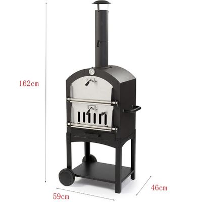 Grills Outdoor Pizza Oven Barbecue Stove with Professional Powder Coated BBQ Grill