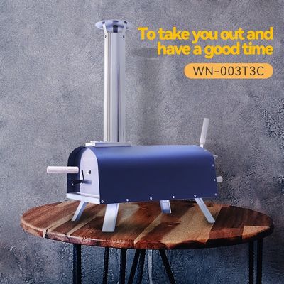Outdoor Stainless Steel Mini Wood Fired Pizza Oven for Home Cooking 81.5*42*85cm