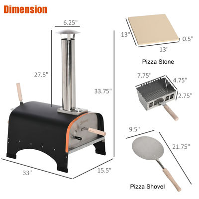 NO App-Controlled Double-Duty Wood Fired and Gas Pizza Oven Perfect for Busy Kitchens