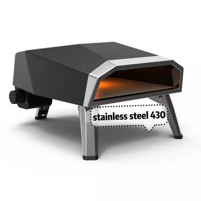 Portable Gas Pizza Oven with Temprature Control 12 16 Inch Stainless Steel Baking Oven