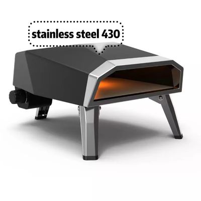 Portable Gas Pizza Oven with Temprature Control 12 16 Inch Stainless Steel Baking Oven