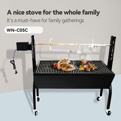 High Temp Easy Moving Outdoor Charcoal Smoker BBQ Grill Trailer with Customized Logo