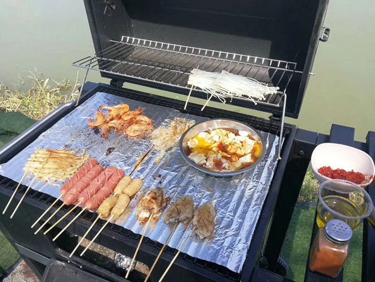 Multifunctional Outdoor Camping Barbecue Stove with Chrome Plated Finish 100x100x46cm