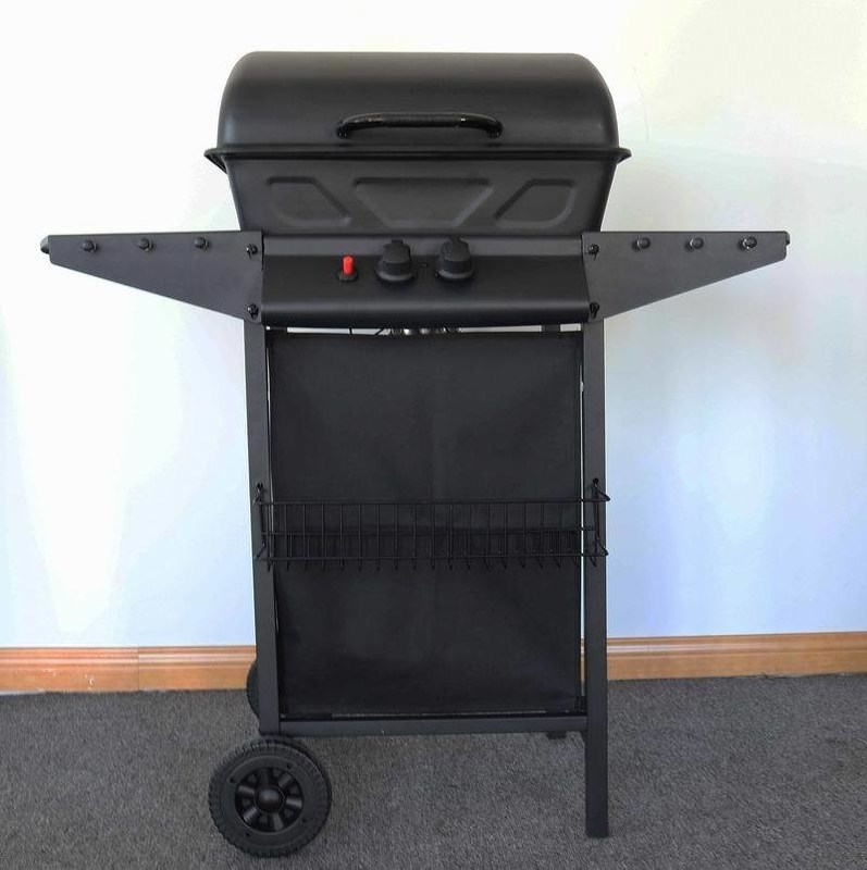 Chrome Plated Kitchen Gas BBQ Grill for Garden Barbecue Rotisserie Propane Stove