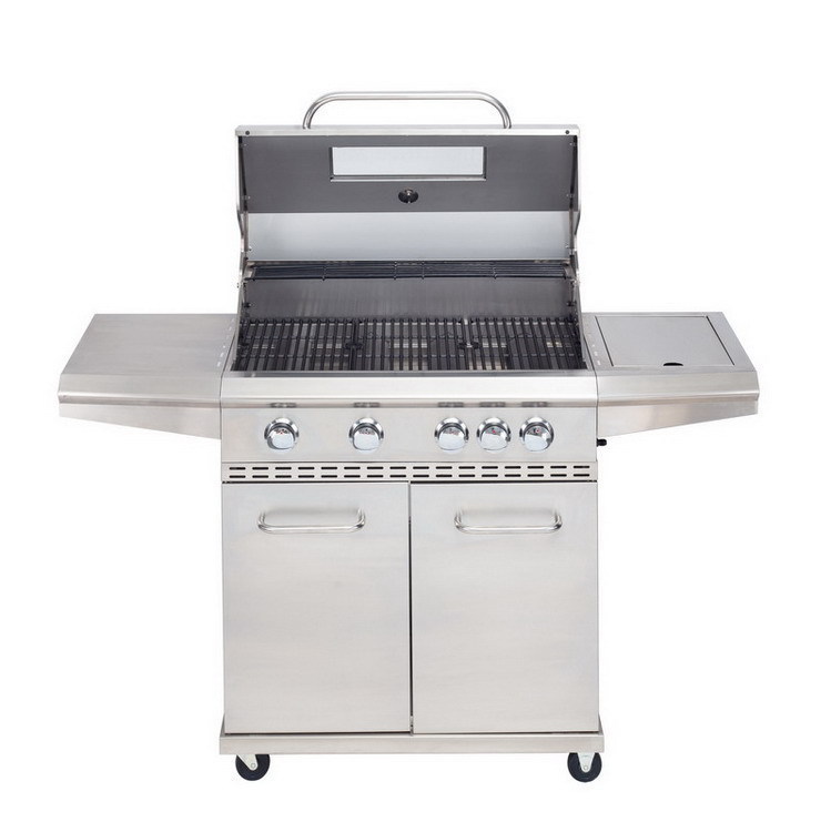 Outdoor Gas Grill Stove BBQ Grills with 5 Burners and Stainless Steel Material