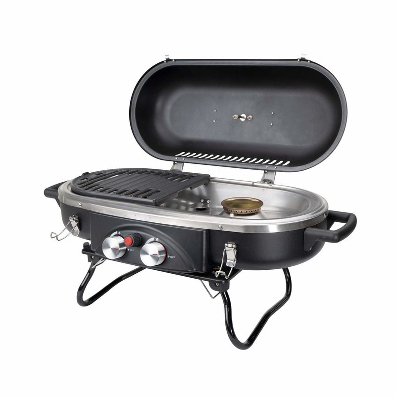 Easily Assembled 2 Burner Propane BBQ Gas Grill with Rotisserie Natural Gas Type