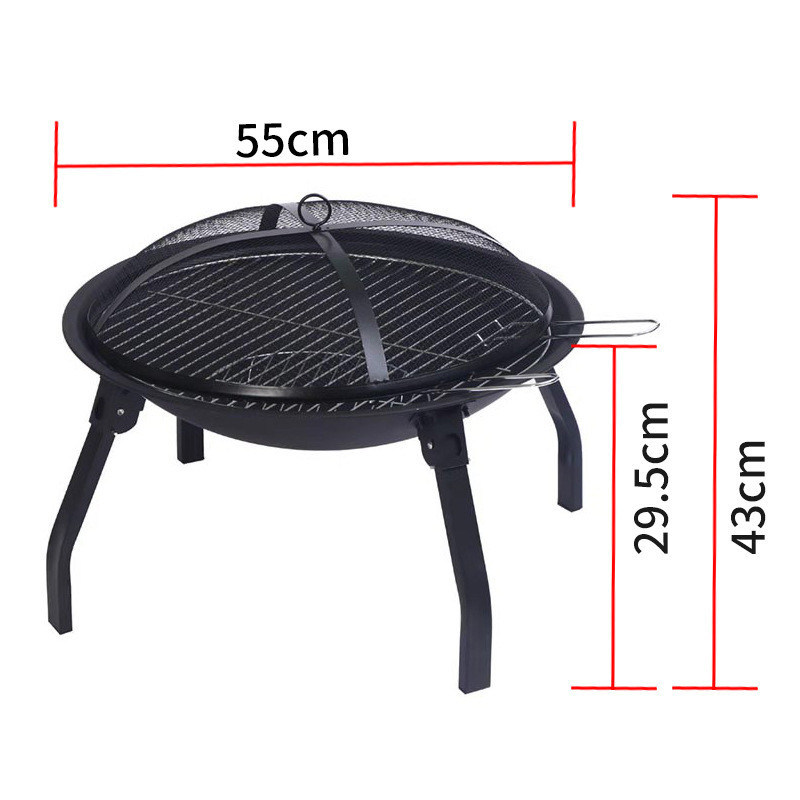 Long Service Life Restaurant Smokeless Round Barbecue Roaster kebab Stainless Steel