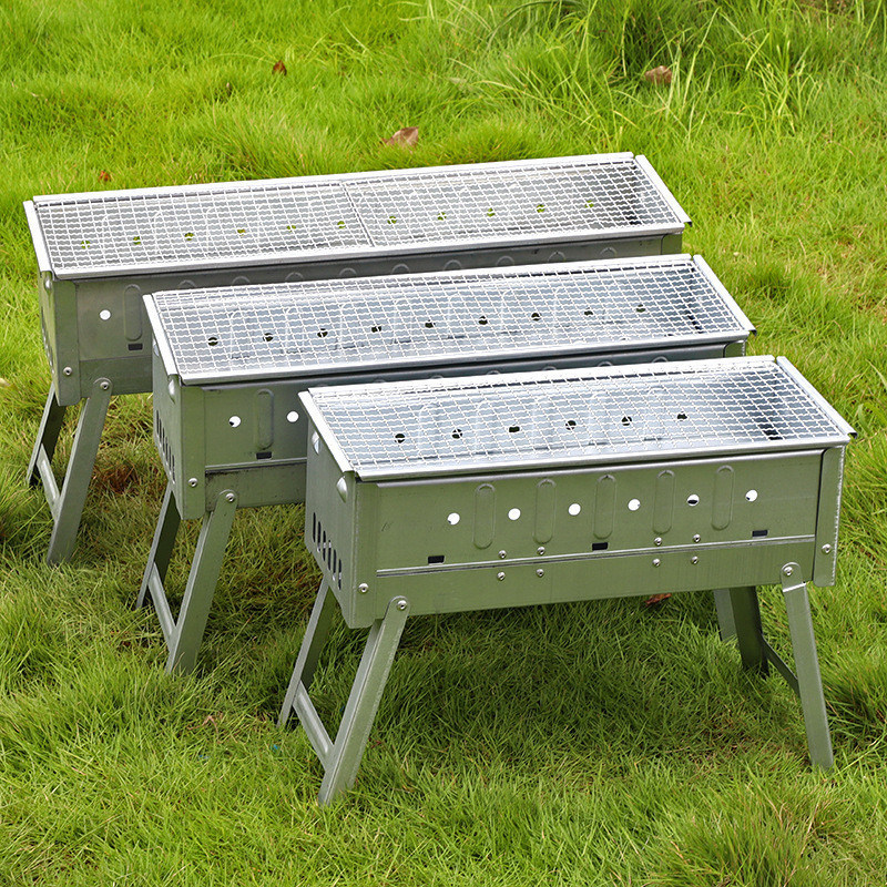 Charcoal Grill Set for Business Gifts Yakitori Kebab Steel Stainless Portable BBQ Stand