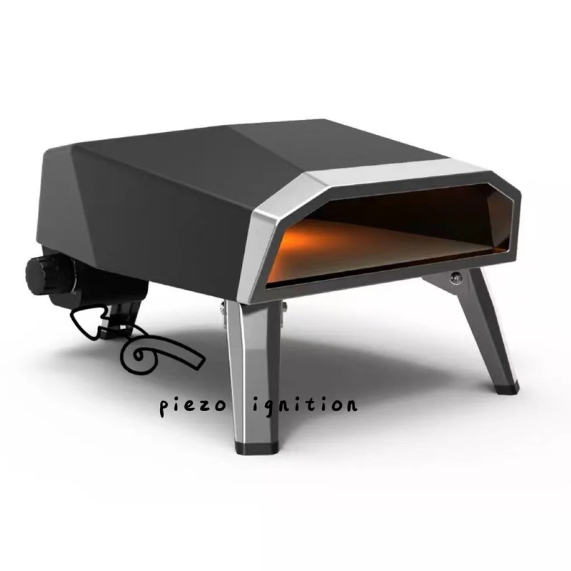 Gas Pizza Oven for High Temperature Cooking Area 49.2*46.6cm 2022 12 16 Inch Mini Ce 8KW